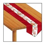 Gingerbread Man Fabric Table Runner 12in. x 6ft. Pkg/1