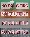 Unique NO SOLICITING Sticker Decal to Keep Solicitors / Solicitations Away. Transparent Design Fits Door / Window / Register, Self-Adhesive but Removable for Easy Cleaning without Stains or Damage to Paint. (One Sticker) Free Shipping!