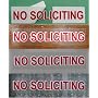 Unique NO SOLICITING Sticker Decal to Keep Solicitors / Solicitations Away. Transparent Design Fits Door / Window / Register, Self-Adhesive but Removable for Easy Cleaning without Stains or Damage to Paint. (One Sticker) Free Shipping! Cheap business promotional products for giveaways