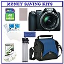 Nikon Coolpix P90 12.1MP Digital Camera with 24x Wide Angle Optical Vibration Reduction (VR) Zoom + Transcend 4GB Secure Digital Memory Card w/ Reader + EN-EL5 Battery +Lowepro Apex 110 AW (Arctic Blue) + Willoughby's Bonus Accessory Kit