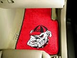 Georgia Bulldogs Bulldog 24 x 18 2 Piece Car Floor Mat Set (Red)