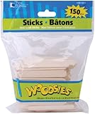 Loew Cornell 1021221 Woodsies Craft Sticks, Minis, 150-Piece