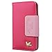 iPhone 5s case,iPhone SE case,iPhone 5 case,by HiLDA,Wallet Case,PU Leather Case,Credit Card Holder,Flip Cover Case[Rose]