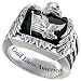 The American Eagle Men's Sterling Silver Ring: Patriotic Jewelry Gift