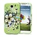 Fosmon MATT Series Rubberized Case for Samsung Galaxy S4 IV - i9500 (Green Flower)
