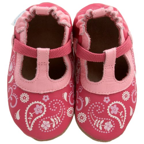 Robeez Soft Soles Paisley T-Strap Crib Shoe (Infant Toddler)