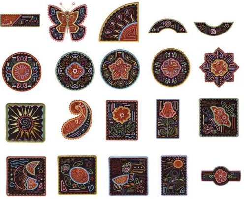 Brother Embroidery Machine Card MOLA APPLIQUES 