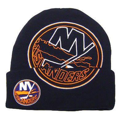 NHL LNH BEANIE KNIT HAT TOQUE CUFF NEW YORK ISLANDERS