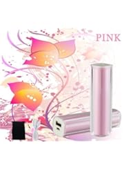 From Amazon.com. Click for details:
 USTOP?Pink Plastic pipe lipstick Power Bank 2600mAh USB Port Power Bank portable charger External Battery for iphone 5 ipad, samsung Galaxy Nexus, Blackberry, HTC, LG, Motorola,Nokia USTOP?Pink Plastic pipe lipstick Power Bank 2600mAh USB Port Power Bank portable charger External Battery for iphone 5 ipad, samsung Galaxy Nexus, Blackberry, HTC, LG, Motorola,Nokia