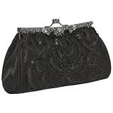 Savanna Beaded Satin Sequin Evening Bag