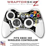 Abstract 02 Yellow Skin by WraptorSkinz TM fits XBOX 360 Wireless Controller (CONTROLLER NOT INCLUDE