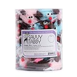 Picture Savvy Tabby Polyester/Felt Snuggle Mice Cat Toys Canister, 48-Pack
