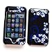 Apple iPhone 3G & 3GS Snap-on Protector Hard Case Image Cover "Midnight Flowers" Design