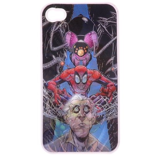  3D Hard Case with Spider-man and Ghost Picture for iPhone 4