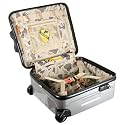 Panzer 1890 luggage - wheeled trolley case 18" cabin size suitcase (platinum)
