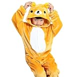 Tonwhar Cute Bear Kids Kigurumi Pajamas Cosplay Onesie for Children (105(height:45.27
