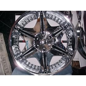 24" Akuza 712 Chrome Rims