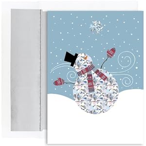 Catching Snowflakes Holiday Cards -