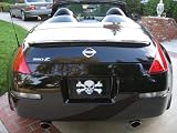 Nissan 350Z Spoiler: 03-09 Convertible Lip Style Unpainted Primer