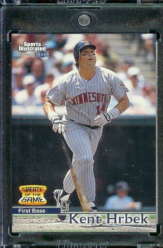 1999 Fleer Sports Illustrated Greats of the Game # 57 Kent Hrbek Minnesota Twins Baseball Card - Mint Condition - Shipped In Protective ScrewDown Display Case!