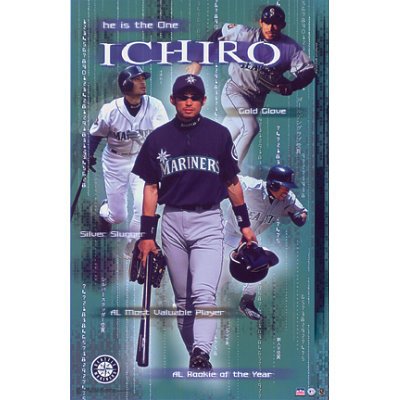 (23x35) Ichiro Suzuki The ONE POSTER Seattle Mariners RARE NEW