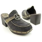 TWO LIPS Too Global Brown Clogs Mules Shoes Womens 8