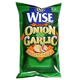 Wise Snacks Potato Chips, Onion and Garlic, 5-Ounce Bags (Pack of 18)