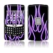 Purple Neon Flames Design Protective Skin Decal Sticker for Blackberry 8800/ 8820/ 8830/ World Cell Phones