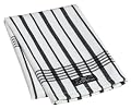 Cannon Flat Weave Kitchen Towel, Black Stripe
