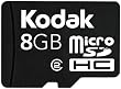 Kodak micro SD 8 GB Class 2 Flash Memory Card with SD Adapter KSDMI8GBPSBNAA