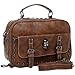 MG Collection Mason Gothic Skull Studded Top Handle Bag, Brown, One Size