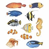Instant Murals 11 Under The Sea Wall Transfer Stickers - Tropical Fish