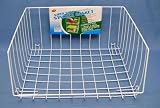 Wire Stacking Basket 47cm X 42cm X 22cm - White (BH0060)