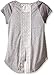 Beautees Girls' Big Mini Stripe Top with Butterfly Screen