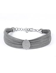 Sterling Silver - Silver & Cubic Zirconium Bracelet