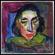 "Carmen", Original Portrait Oil Painting of Janet Ament By Listed Artist Judith Deim (Barbara Stevenson) - Unframed Artwork