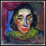 Carmen, Original Portrait Oil Painting of Janet Ament By Listed Artist Judith Deim (Barbara Stevenson) - Unframed Artwork