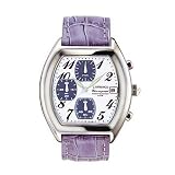 Image of J.Springs Unisex Chronograph Lilac Leather Strap Watch - BFD032