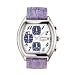 J.Springs Unisex Chronograph Lilac Leather Strap Watch - BFD032