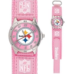 NFL Future Star Pink series watch - Pittsburgh Steelers wristwatch (ladies & youth/max wrist size 6)