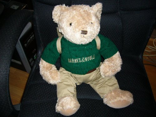 BARNES & NOBLE TEDDY BEAR Wearing Sweater and Book Bag 51csKog4CAL BARNES & NOBLE TEDDY BEAR Wearing Sweater and Book Bag