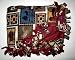 Fleece Blankets - Country Farm Lined with Solid Cranberry 100% Polyester Fleece Blanket - Free Shipping