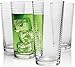 Circleware Theory Huge Drinking Glasses, Set of 10, 17 oz., Clear