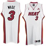 Dwyane Wade Jersey adidas White Swingman #3 Miami