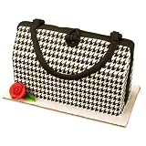 Houndstooth Black Designer Cake Prints