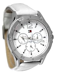 Tommy Hilfiger White Dial White Leather Ladies Watch 1781300