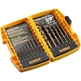 Dewalt DW1263 14-Piece Cobalt Pilot Point Twist Drill Bit Set