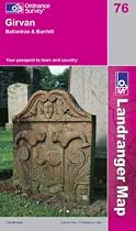 Girvan, Ballantrae and Barrhill (OS Landranger Map Series)