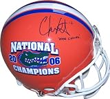 Chris Leak Autographed Florida Gators National Championship Logo Full Size Authentic Helmet with 2006 CHAMPS! Inscription