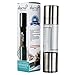 Salt and Pepper Grinder, 2 in 1 Salt & Pepper Mill Set, Salt Mill and Pepper Shaker, Ceramic Grinder